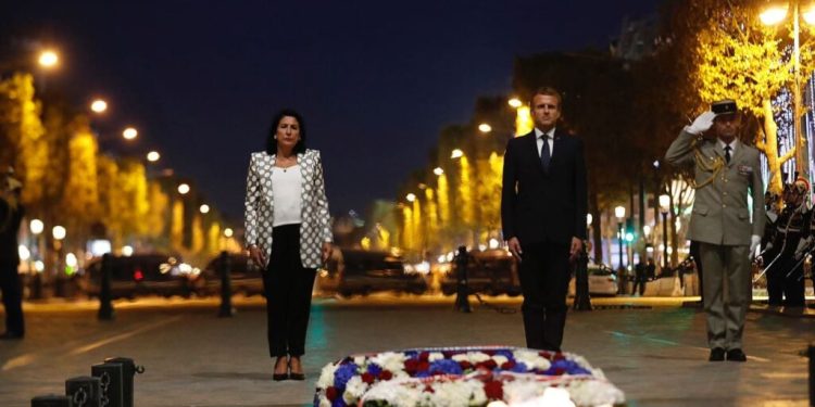 სალომე ზურაბიშვილი ემანუელ მაკრონს შეხვდა