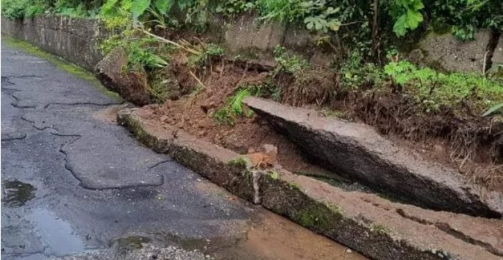 ძლიერი წვიმის გამო, ქობულეთის რამდენიმე სოფელში მეწყერი ჩამოწვა