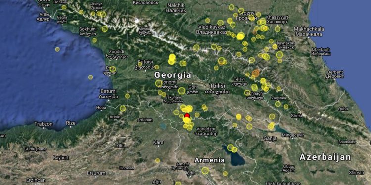 საქართველოში მიწისძვრა მოხდა