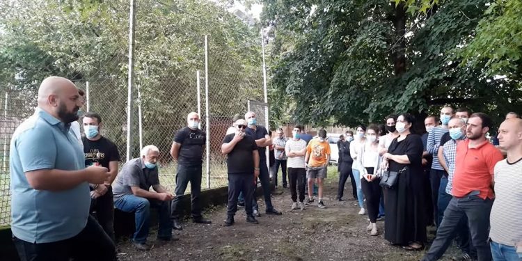 მერობის კანდიდატის ავთანდილ თალაკვაძის შეხვედრა სოფელ შრომაში