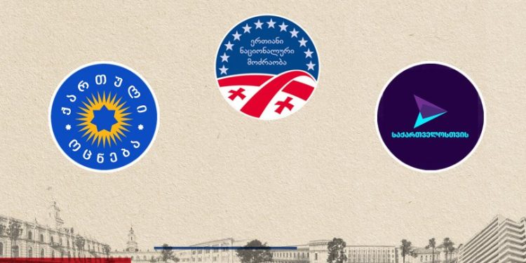 Edison Research-ის ეგზიტპოლი პარტიების შედეგები პროპორციულ ნაწილში საქართველოს მასშტაბით