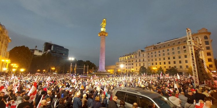 უცხოური მედია მიხეილ სააკაშვილის გათავისუფლების მოთხოვნით გამართულ აქციას ეხმიანება