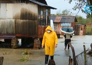 ვიდეო – სტიქია ლანჩხუთში დატბორილია საცხოვრებელი სახლები და ეზოები