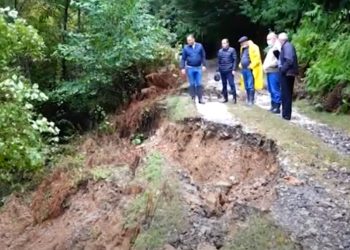 ვიდეო – ლანჩხუთში ძლიერმა წვიმამ კვლავ პრობლემები შექმნა