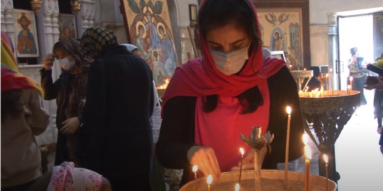 ოზურგეთის საკათედრო ტაძარში სვეტიცხოვლობა აღინიშნა