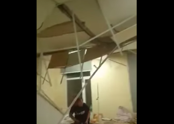 ბათუმის ბავშვთა საავადმყოფოში ჭერი ჩამოინგრა