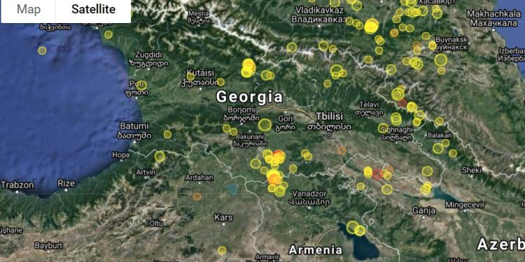 საქართველოში მიწისძვრა მოხდა