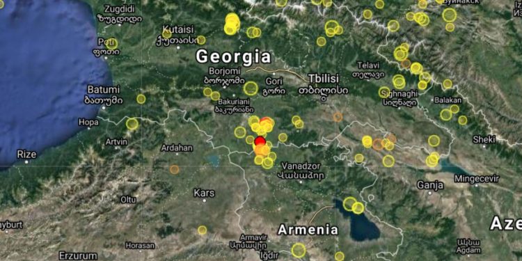 საქართველოში მიწისძვრა მოხდა