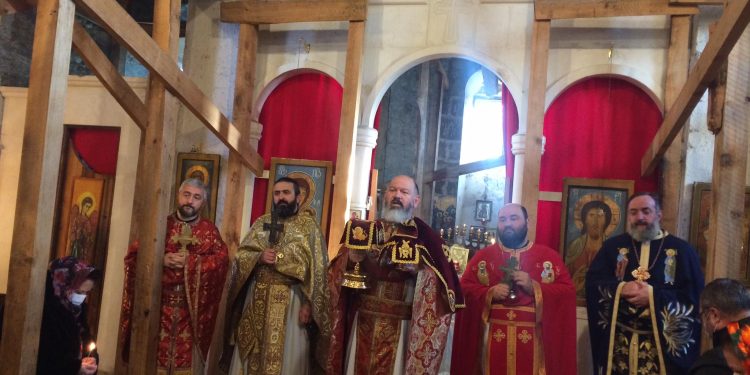 დვაბზუს წმინდა გიორგის სახელობის ტაძარში, გიორგობის დღესასწაული აღნიშნეს