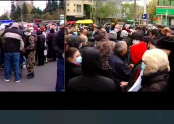 თბილისში აქცია ერთდროულად ორ ლოკაციაზე მიმდინარეობს