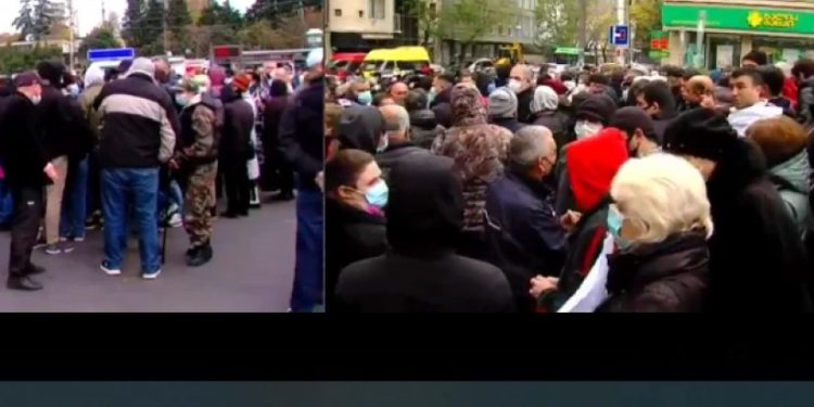 თბილისში აქცია ერთდროულად ორ ლოკაციაზე მიმდინარეობს