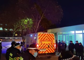 გლდანის ციხის ეზოში სასწრაფოს მანქანა შევიდა