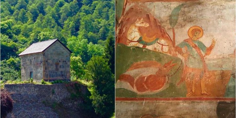 ყველაზე ორიგინალური ფრესკა გურიაში – რითია უნიკალური აჭის წმინდა გიორგის იკონოგრაფია
