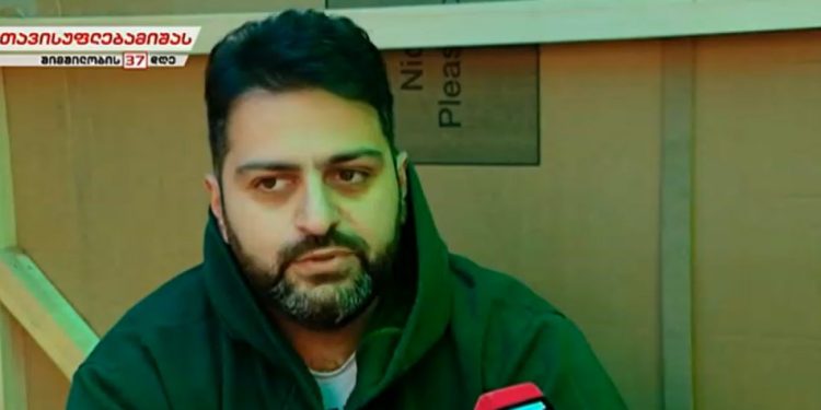 ჟურნალისტმა გიგლა თუმანიშვილმა რუსთავის ციხესთან შიმშილობა დაიწყო