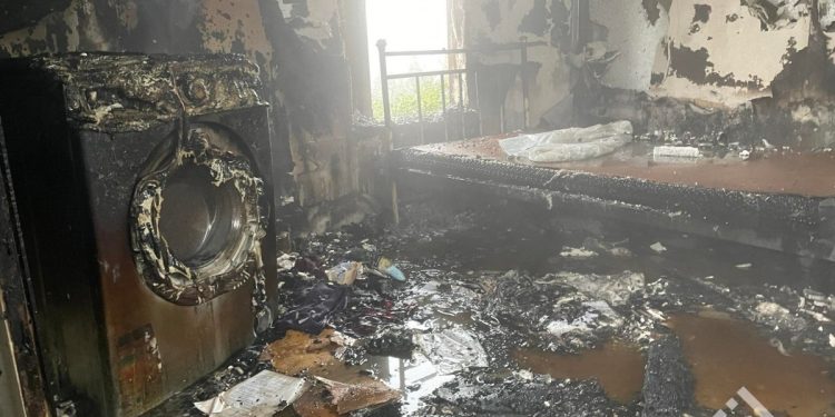 სოფელ გვარაში სახლი დაიწვა