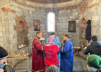 სოფელ ორმეთში ნათლისღების მშენებარე ტაძარში წირვა ჩატარდა