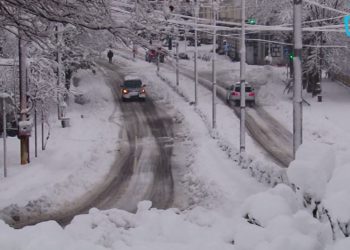 ვიდეო – თოვლი ოზურგეთში