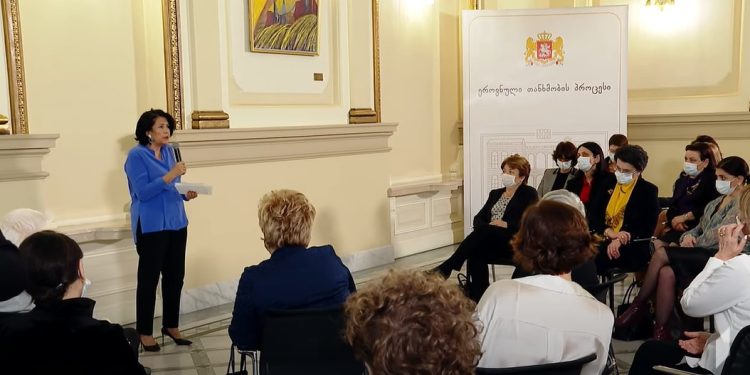 სალომე ზურაბიშვილი – მე, როგორც სახელმწიფოს წარმომადგენელი, მზად ვარ შეიქმნას ერთობლივი დოკუმენტი, რომელიც ეროვნული თანხმობის პროცესის ერთ-ერთი მთავარი შედეგი იქნება