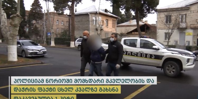 დააკავეს კაცი, რომელმაც სოფელ ნორიოში ერთი კაცი მოკლა და მეორე დაჭრა