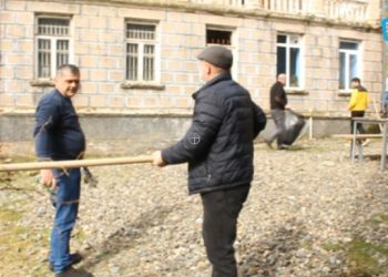 დასუფთავების აქცია სოფელ შრომაში