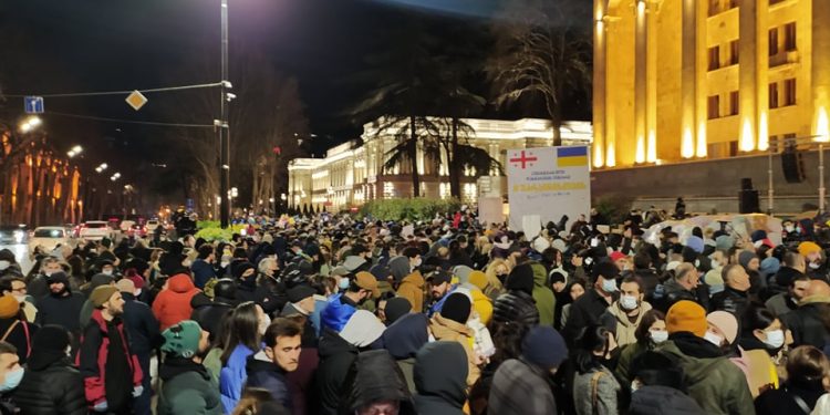 “სირცხვილიას” მიერ ორგანიზებული აქცია რუსთაველზე