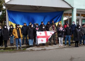 ვიდეო – ალტ-ინფოს ოფისის გახსნის საწინააღმდეგო აქცია ლანჩხუთში