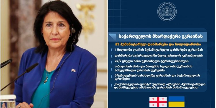 სალომე ზურაბიშვილი – პრეზიდენტის მხარდაჭერა არ გამოიხატება დროშების გადმოფენაში, არამედ მის განცხადებებში