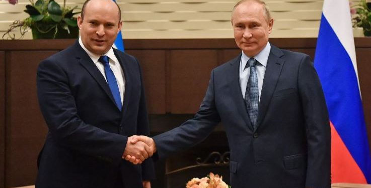 ისრაელის მედია – პუტინთან შეხვედრის შემდეგ ნაფტალი ბენეტი ზელენსკის ტელეფონით ესაუბრა