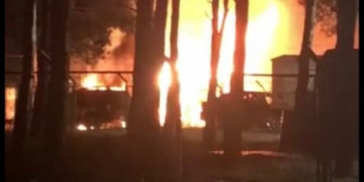 თბილისში გაზგასამართ სადგურზე ხანძრის შედეგად 2 ადამიანი დაშავდა