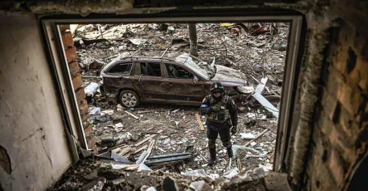 რუსებმა კიევის ორი რაიონი დაბომბეს, არიან დაშავებულები