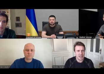 ზელენსკიმ უკრაინაში რუსეთის შეჭრის შემდეგ რუსეთის ჟურნალისტებს პირველი ინტერვიუ მისცა