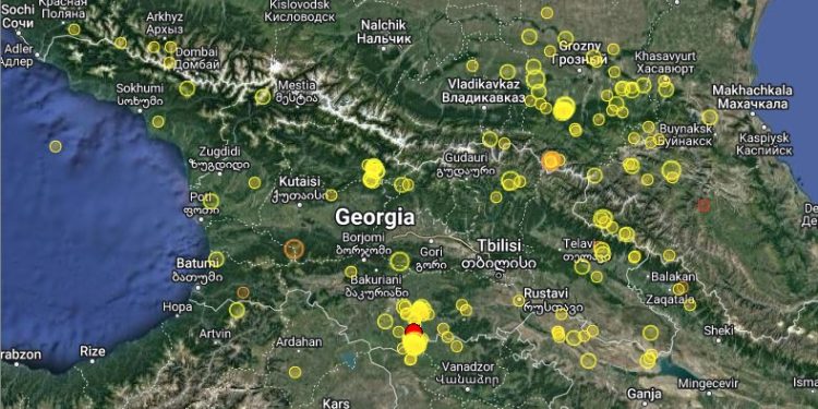 საქართველოში მიწისძვრა მოხდა