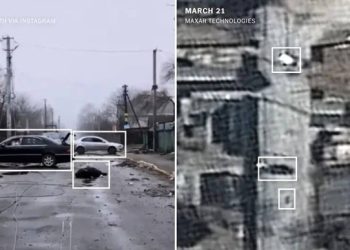 „ნიუ იორკ თაიმსი“ – ბუჩას ქუჩების სატელიტური გამოსახულებების შესწავლით დადგინდა, რომ ცხედრები ქალაქის ქუჩებში მარტის შუა რიცხვებიდან უკვე იყო