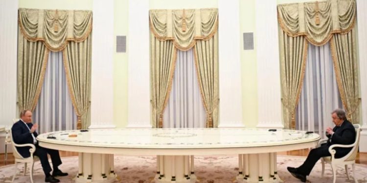 ვლადიმერ პუტინი გაეროს გენმდივანს – ჩვენ ჯერ კიდევ ველით და ვიმედოვნებთ, რომ შევძლებთ შეთანხმებების მიღწევას დიპლომატიური არხით