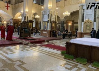 ყოვლადწმინდა სამების საკათედრო ტაძარში გარდამოხსნის წესი სრულდება