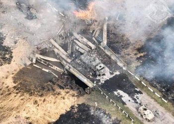 უკრაინულმა SSO-მ ხარკოვის ოლქის ქალაქ იზიუმთან რუსული სამხედრო კოლონა ააფეთქეს