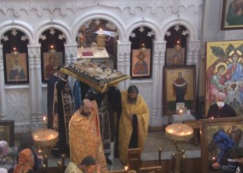 ვნების კვირეულის პარასკევი ოზურგეთის საკათედრო ტაძარში