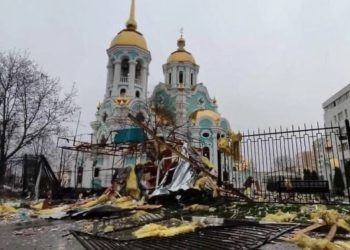 ხარკოვში, რუსულმა ძალებმა დაბომბეს ეკლესია, სადაც მშვიდობიანი მოსახლეობა აფარებდა თავს