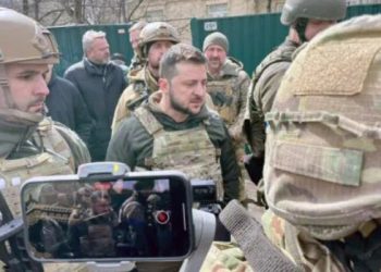 ვოლოდიმირ ზელენსკი ბუჩაში ჩავიდა