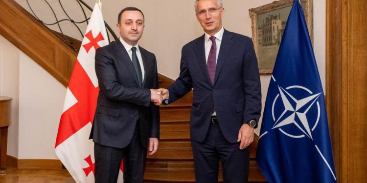 ირაკლი ღარიბაშვილი იენს სტოლტენბერგს შეხვდა