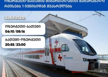 ოზურგეთი-ბათუმის მიმართულებით მატარებელი დაინიშნა