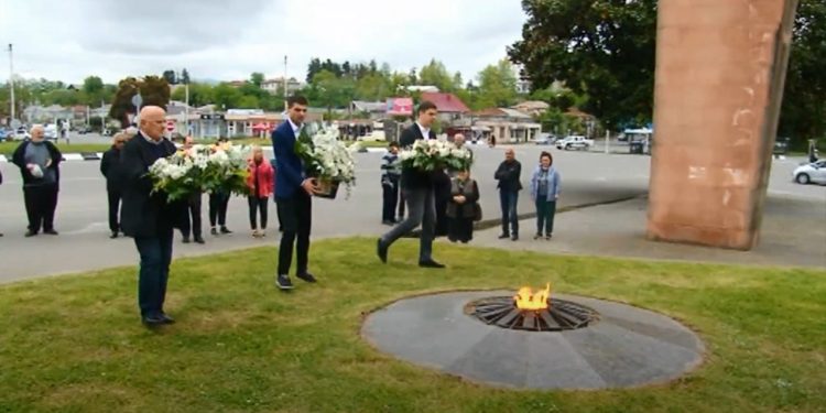 ოზურგეთში ფაშიზმზე გამარჯვების დღე აღინიშნა