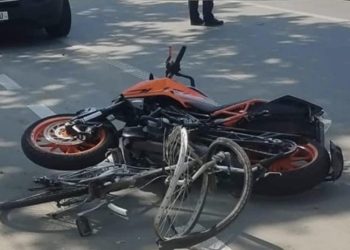 ერთი ადამიანი დაიღუპა თბილისში მოტოციკლისა და ველოსიპედის შეეჯახების შედეგად