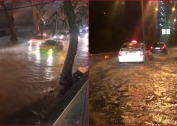 ძლიერი წვიმის შედეგად, თბილისის ნაწილი დაიტბორა