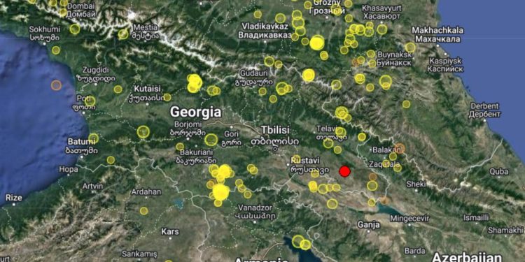 საქართველოში მიწისძვრა მოხდა