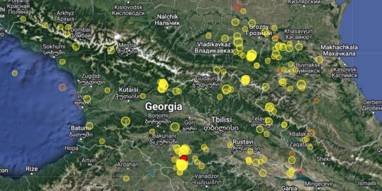 დაზუსტებული მონაცემებით, მიწისძვრის ეპიცენტრი სოფელ სამებასთან იყო