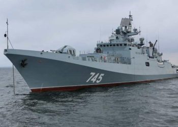 გავრცელებული ინფორმაციით კუნძულ ზმეინთან რუსული ფრეგატი “ადმირალ მაკაროვი” იწვის