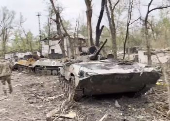 ვიდეო – ოკუპანტების განადგურებული აღჭურვილობის სასაფლაო სევეროდონსკთან