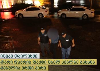 ვიდეო – პოლიციამ თბილისში მომხდარი დაჭრის ფაქტზე ერთი პირი დააკავა