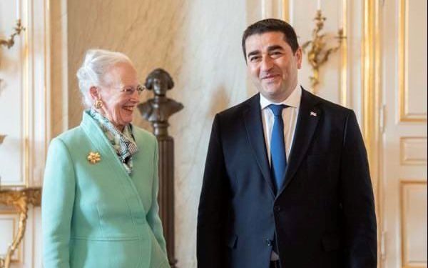 შალვა პაპუაშვილმა დანიის დედოფალთან აუდიენცია გამართა